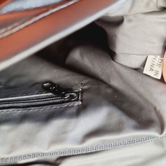 Vintage 90s Y2K Black Vegan Leather Croc Embossed Shoulder Bag - Picture 8 of 16